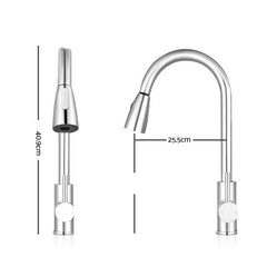 Cefito Kitchen Mixer Tap Pull Out 2 Mode Sink Faucet Basin Laundry Chrome
