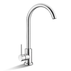 Cefito Kitchen Mixer Tap Mixer Round Sink Faucet Basin Laundry Chrome