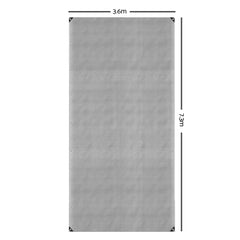 Instahut Tarp Tarpaulin 3.6x7.3m Canvas Camping Heavy Duty Sun Cover