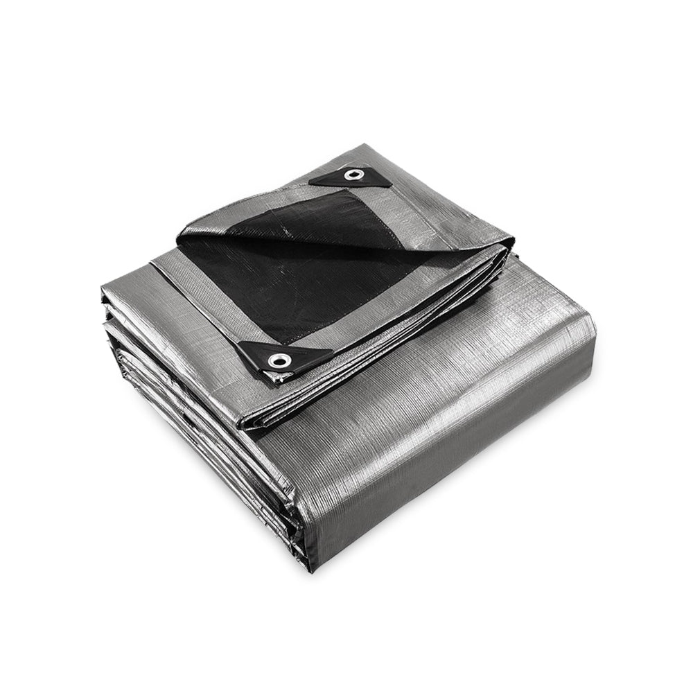 Instahut Tarp Tarpaulin 3x4.5m Canvas Camping Heavy Duty Sun Cover