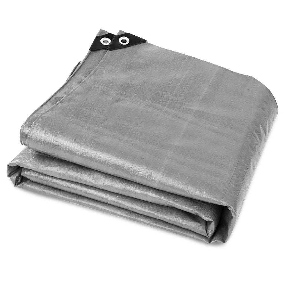 Instahut Tarp Tarpaulin 3x4.5m Canvas Camping Heavy Duty Sun Cover