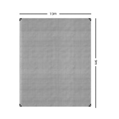 Instahut Tarp Tarpaulin 7.3x9m Canvas Camping Heavy Duty Sun Cover