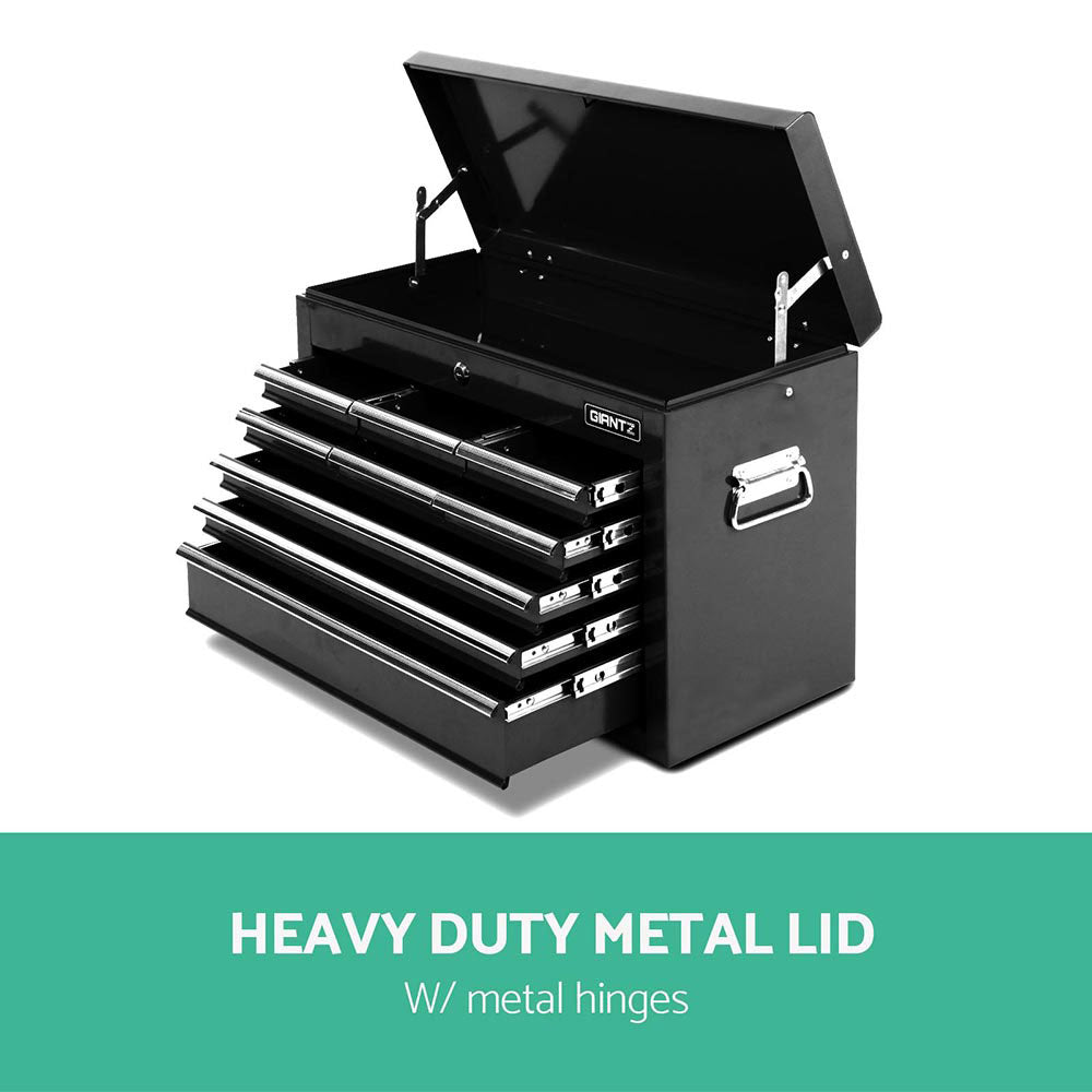 Giantz 14 Drawer Tool Box Cabinet Chest Mechanic Garage Storage Trolley Black