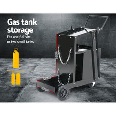 Giantz Welding Trolley Cart 4 Drawer MIG TIG ARC Welder Plasma Cutter