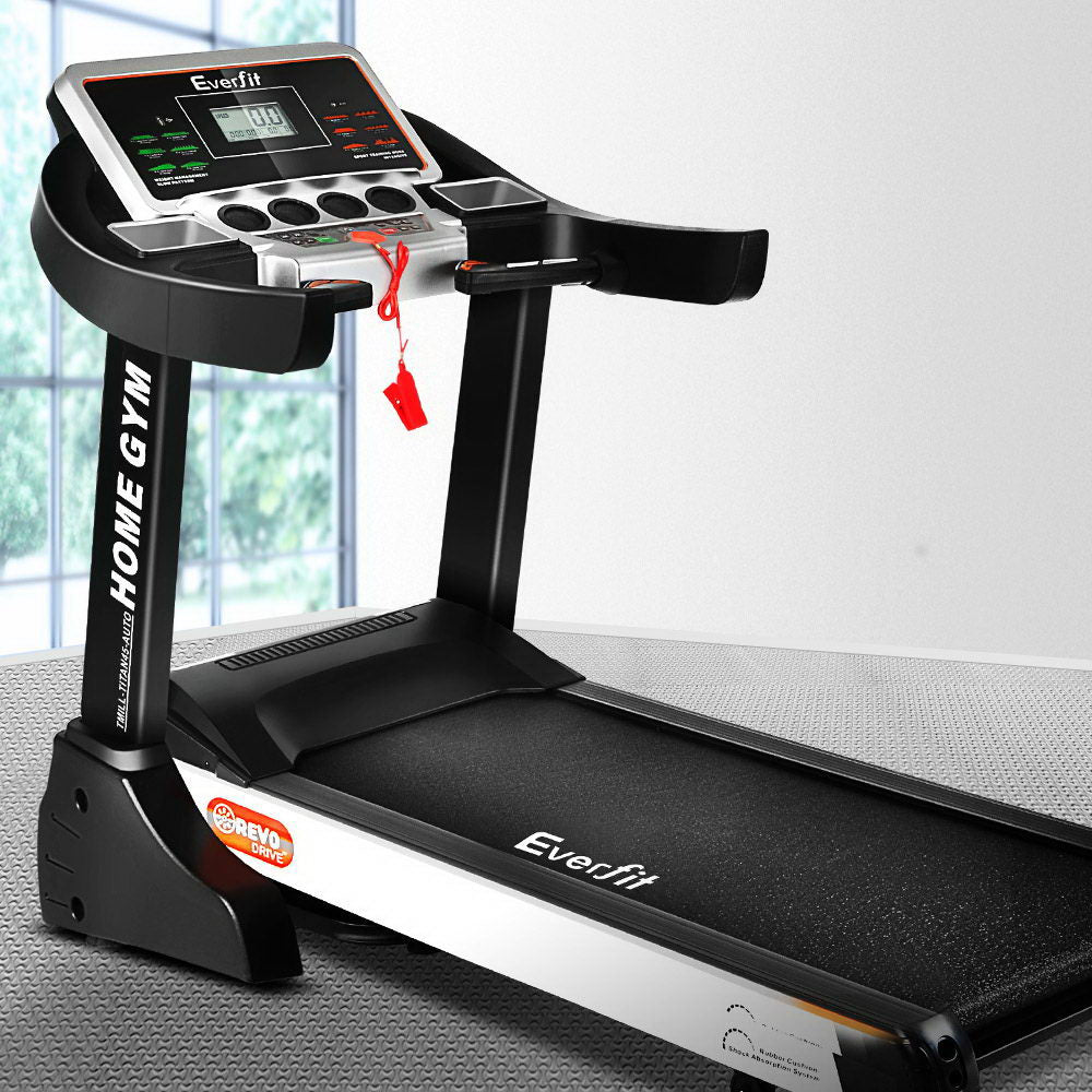 Everfit Treadmill Electric Auto Level Incline Home Gym Fitness Exercise 450mm