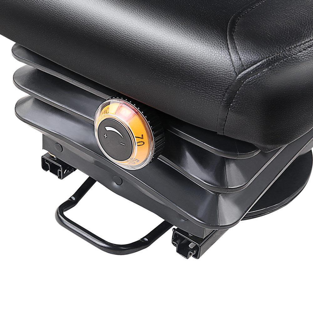 Giantz Tractor Seat Forklift Excavator Truck Universal Backrest Chair PU Leather