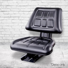Giantz Tractor Seat Forklift Excavator Truck Universal Replacement PU Chair