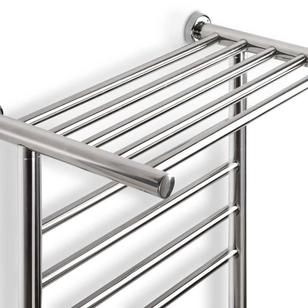 Devanti Electric Heated Towel Rail Rack 14 Bars Wall Mounted Clothes Dry Warmer