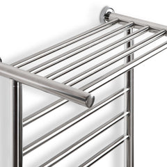 Devanti Electric Heated Towel Rail Rack 14 Bars Wall Mounted Clothes Dry Warmer