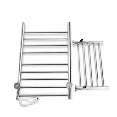 Devanti Electric Heated Towel Rail Rack 14 Bars Wall Mounted Clothes Dry Warmer