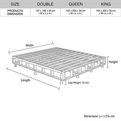 Mattress Base King Size Beige