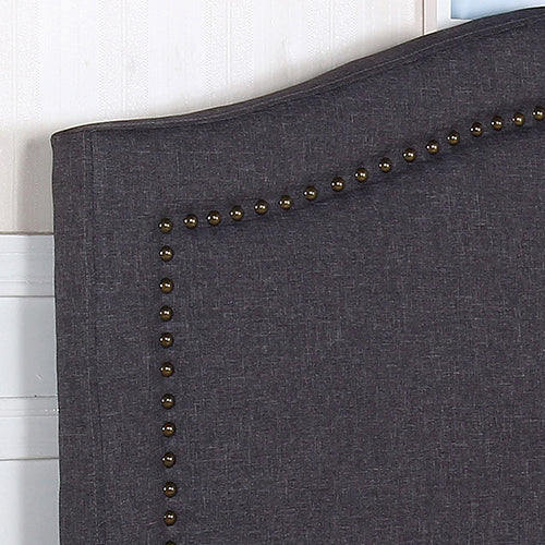 Carla Queen Size Charcoal Colour Headboard
