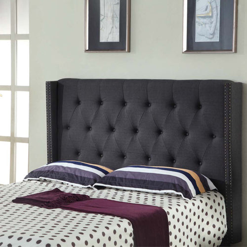 Milano Queen Size Charcoal Colour Headboard