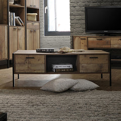 Mascot Coffee Table Living Room Unit with Drawer Oak Colour