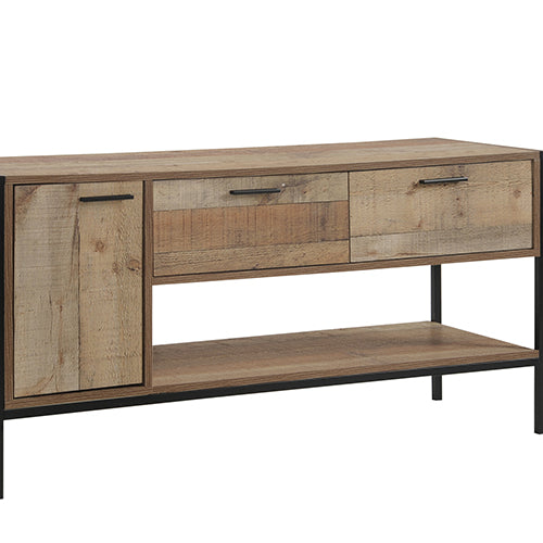 Mascot TV Cabinet Entertainment Storage Unit Oak Colour