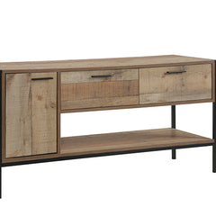 Mascot TV Cabinet Entertainment Storage Unit Oak Colour