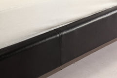 King PU Leather Bed Frame Black