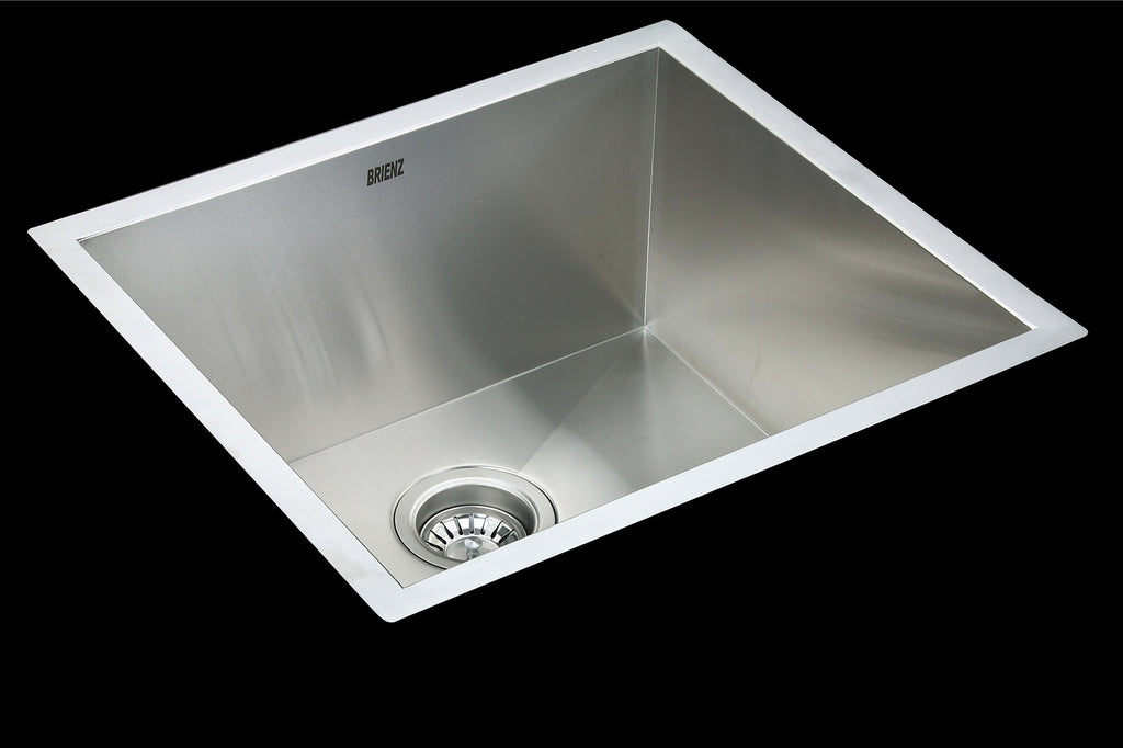 510x450mm Handmade Stainless Steel Undermount / Topmount Kitchen Laundry Sink with Waste