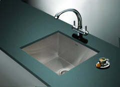 510x450mm Handmade Stainless Steel Undermount / Topmount Kitchen Laundry Sink with Waste