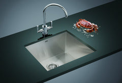 510x450mm Handmade Stainless Steel Undermount / Topmount Kitchen Laundry Sink with Waste
