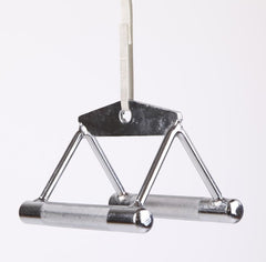 Close Grip Seated Row Handle Bar Triangle Cable Attachment
