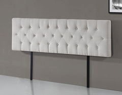Linen Fabric King Bed Deluxe Headboard Bedhead - Beige