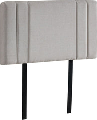 Linen Fabric Single Bed Deluxe Headboard Bedhead - Beige