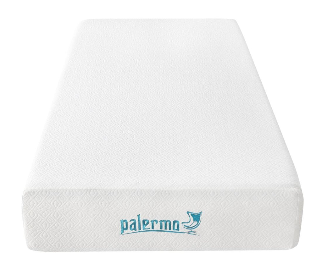Palermo Single 25cm Gel Memory Foam Mattress - Dual-Layered - CertiPUR-US Certified