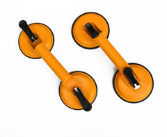 2x 100kg Aluminum Alloy Double Locking Suction Cup Glazer Glass Sucker Lifter