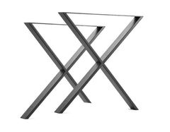 X Shaped Table Bench Desk Legs Retro Industrial Design Fully Welded