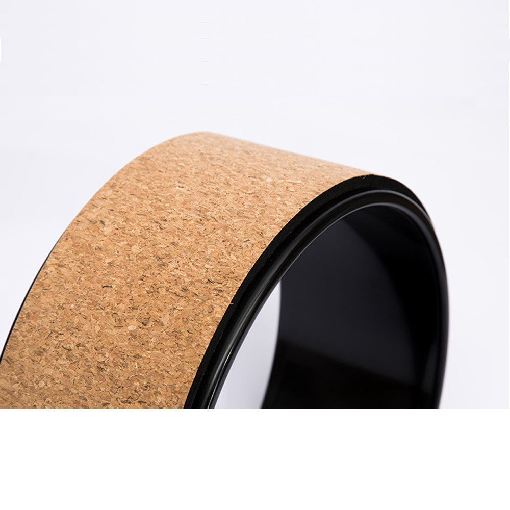 Yoga Pilates Wheel Cork Circle Prop Back Chest Hips Abdomen Stretch Roller