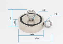 700Kg Salvage Strong Recovery Magnet Neodymium Hook Treasure Hunting Fishing