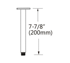 Shower Head Arm Wall Connector Square Bathroom Rainforest ShowerHead