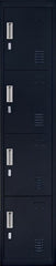 Padlock-operated lock 4 Door Locker for Office Gym Black