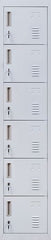 Standard Lock 6-Door Locker for Office Gym Shed School Home Storage Grey
