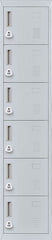 3-digit Combination Lock 6-Door Locker for Office Gym Shed School Home Storage Grey