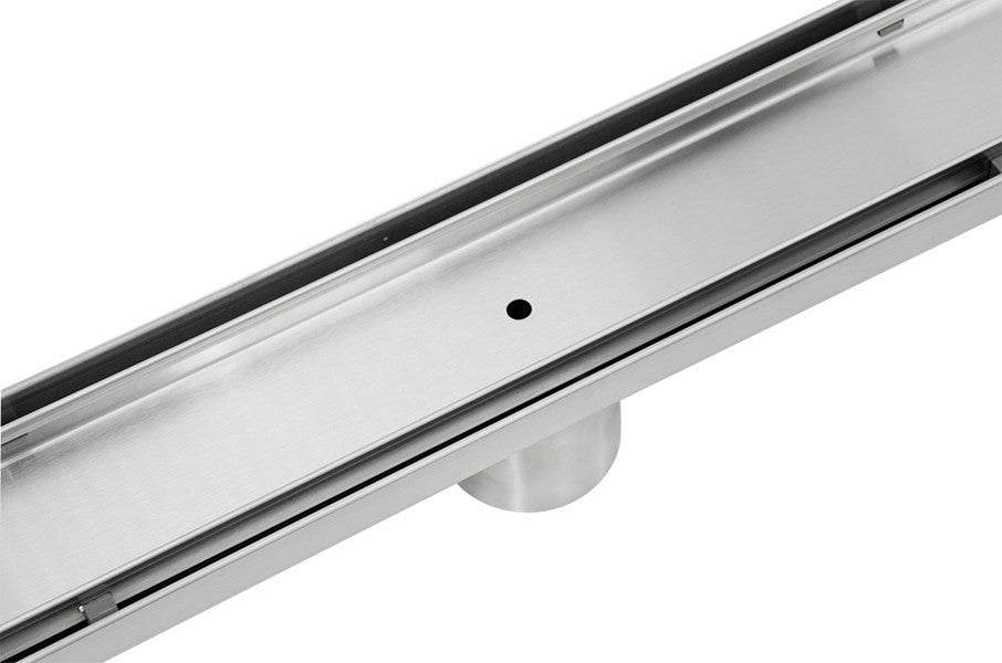 1200mm Tile Insert Bathroom Shower Stainless Steel Grate Drain w/Centre outlet Floor Waste