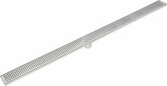 1200mm Bathroom Shower Stainless Steel Grate Drain w/Centre outlet Floor Waste Square Pattern