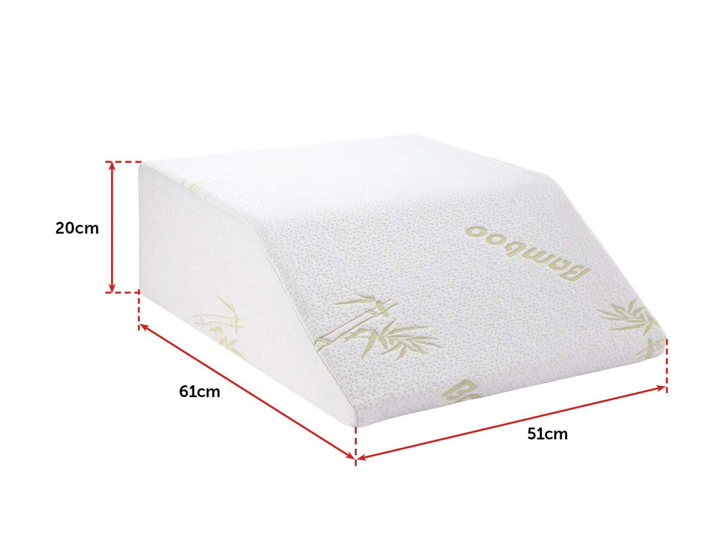 Wedge Elevation Pillow Cool Gel Memory Foam Leg Raiser Support Cushion