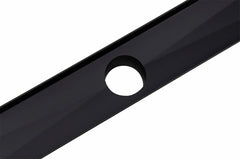 900mm Bathroom Shower Black Grate Drain with Centre outlet Floor Waste Square Pattern