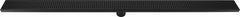 1200mm Bathroom Shower Black Grate Drain w/Centre outlet Floor Waste Square Pattern