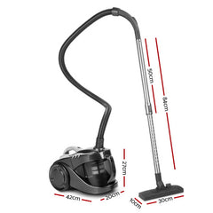 Devanti 2200W Bagless Vacuum Cleaner Black