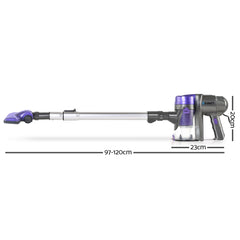 Devanti Stick Vacuum Cleaner Handheld Corded 450W Purple