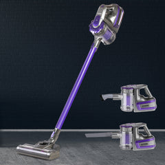 Devanti Stick Vacuum Cleaner Bagless Cordless 150W Purple