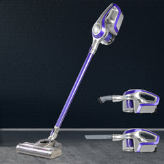 Devanti Stick Vacuum Cleaner Bagless Cordless 150W Purple