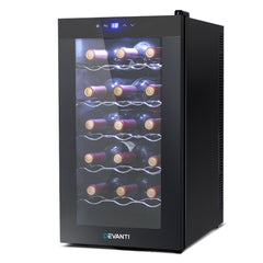 Devanti Wine Fridge Cooler 18 Bottles