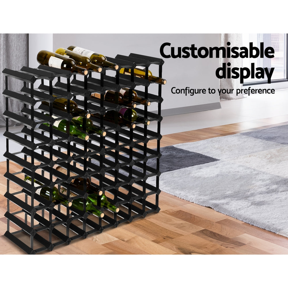 Artiss Wine Rack 72 Bottle Black