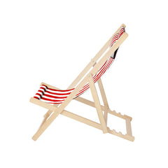 Gardeon Outdoor Deck Chair Wooden Sun Lounge Folding Beach Patio Furniture Red