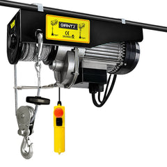Giantz Electric Hoist Winch 500/1000KG Cable 20M Rope Tool Remote Chain Lifting