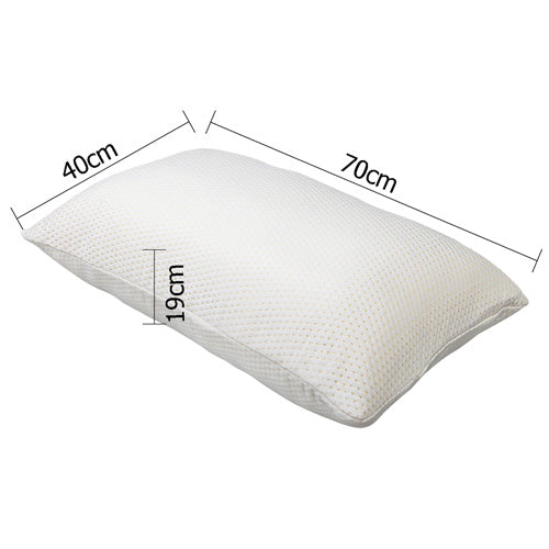 Giselle Bedding Memory Foam Pillow 19cm Thick Twin Pack